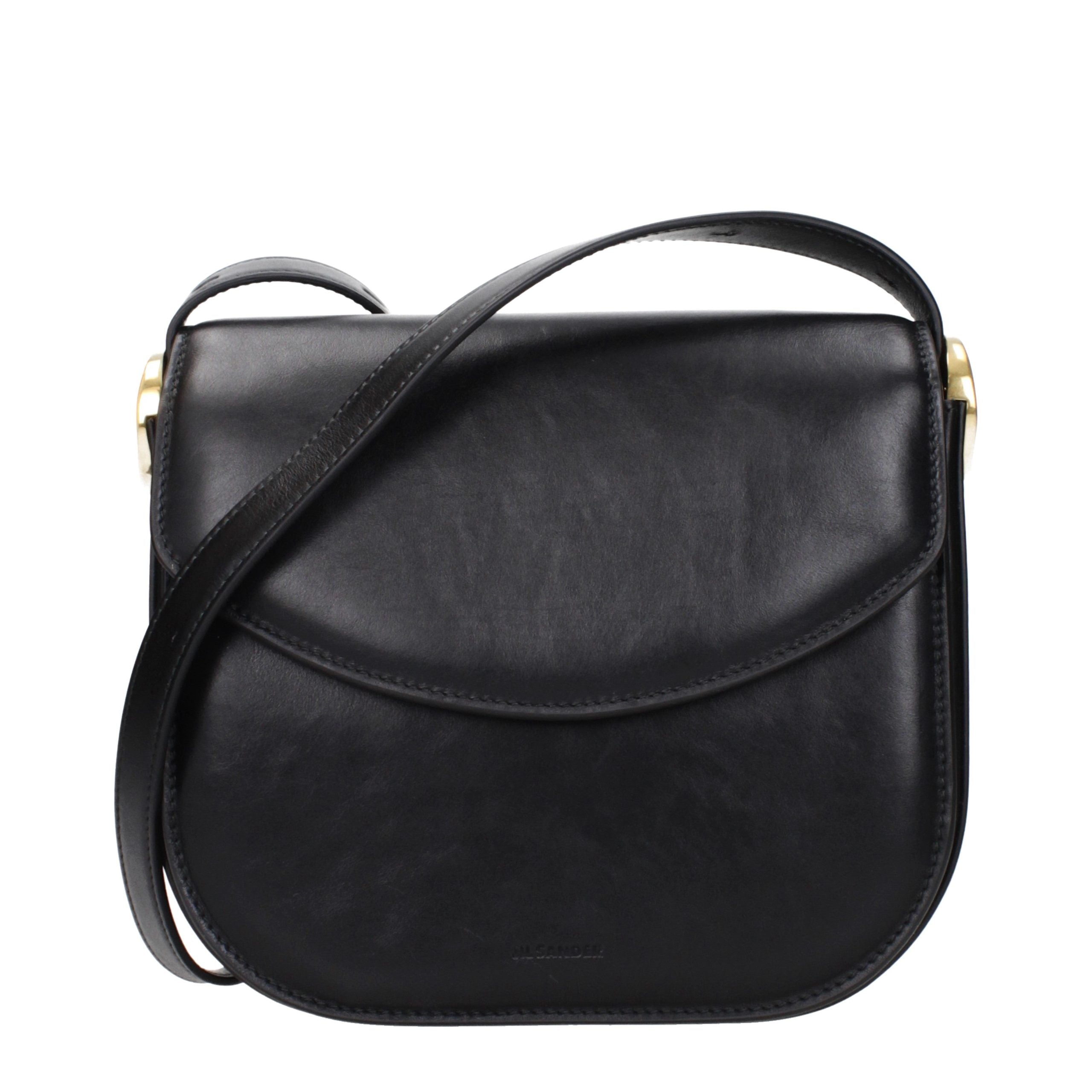 Jil Sander Black Leather Crossbody Women's Bag