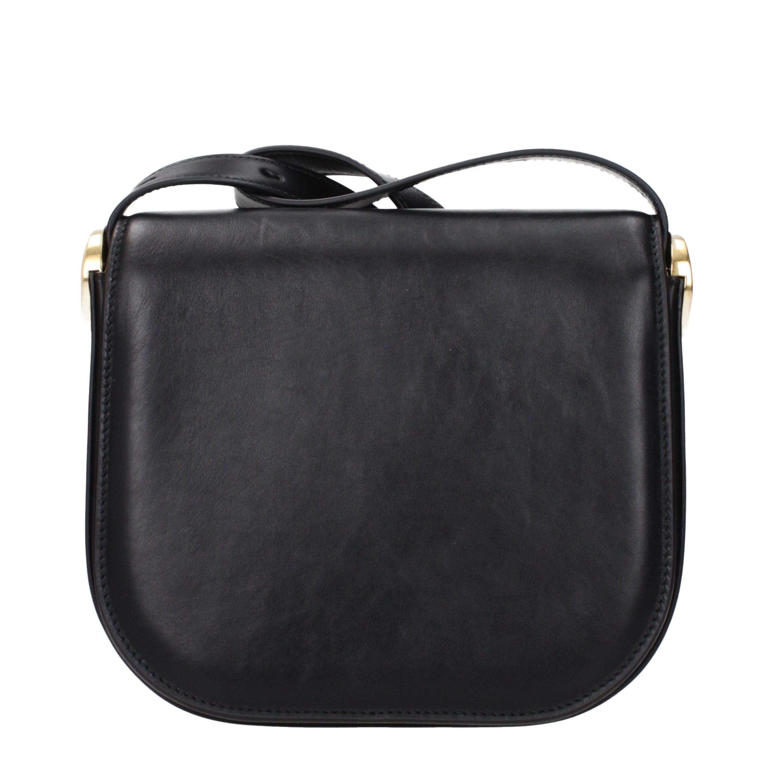 Jil Sander Black Leather Crossbody Women's Bag
