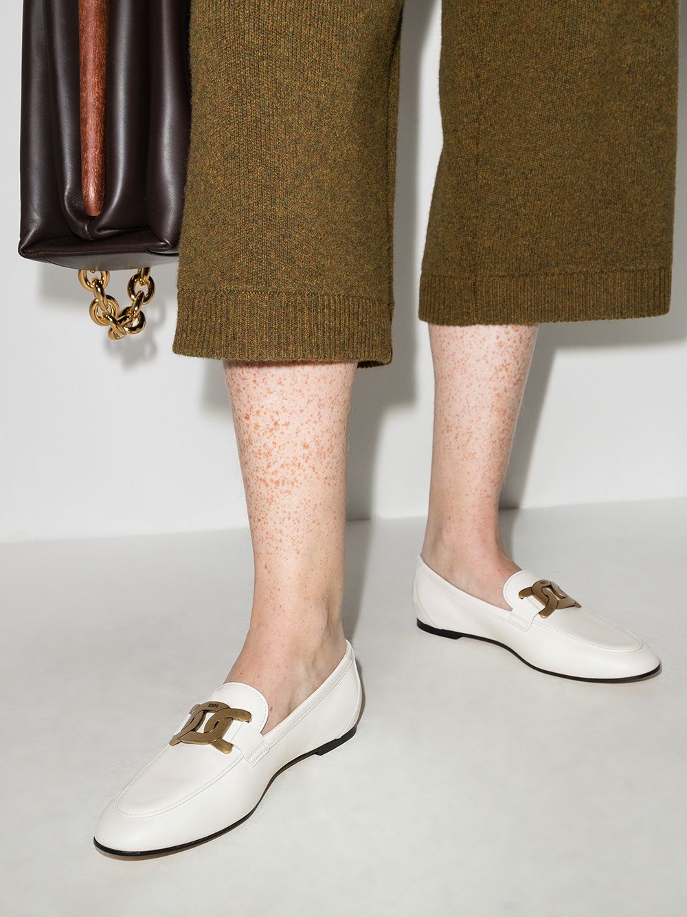 Tod's Women's Flat Shoes White
