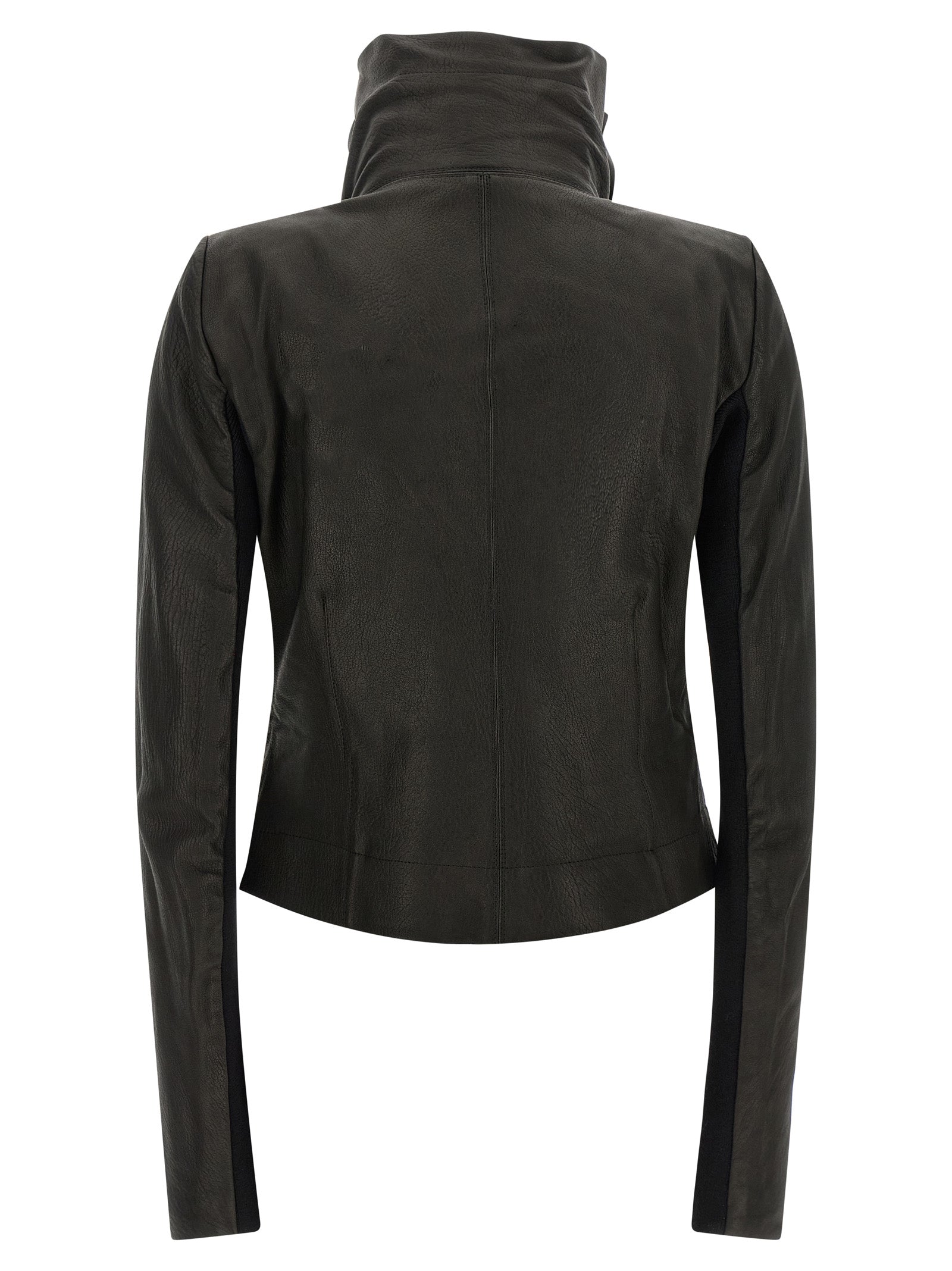 Rick Owens Black Lamb Leather Leather Women's Jacket