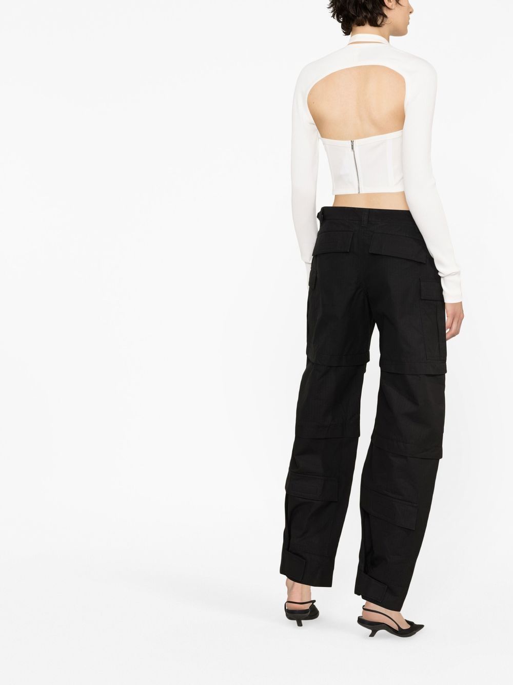 Wardrobe.Nyc Women's Cotton Cargo Trousers