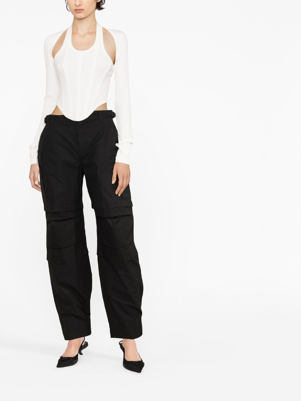 Wardrobe.Nyc Women's Cotton Cargo Trousers