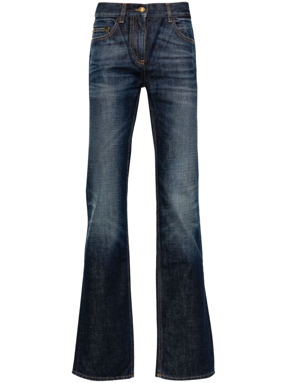 Palm Angels Women's Straight Leg Denim Jeans