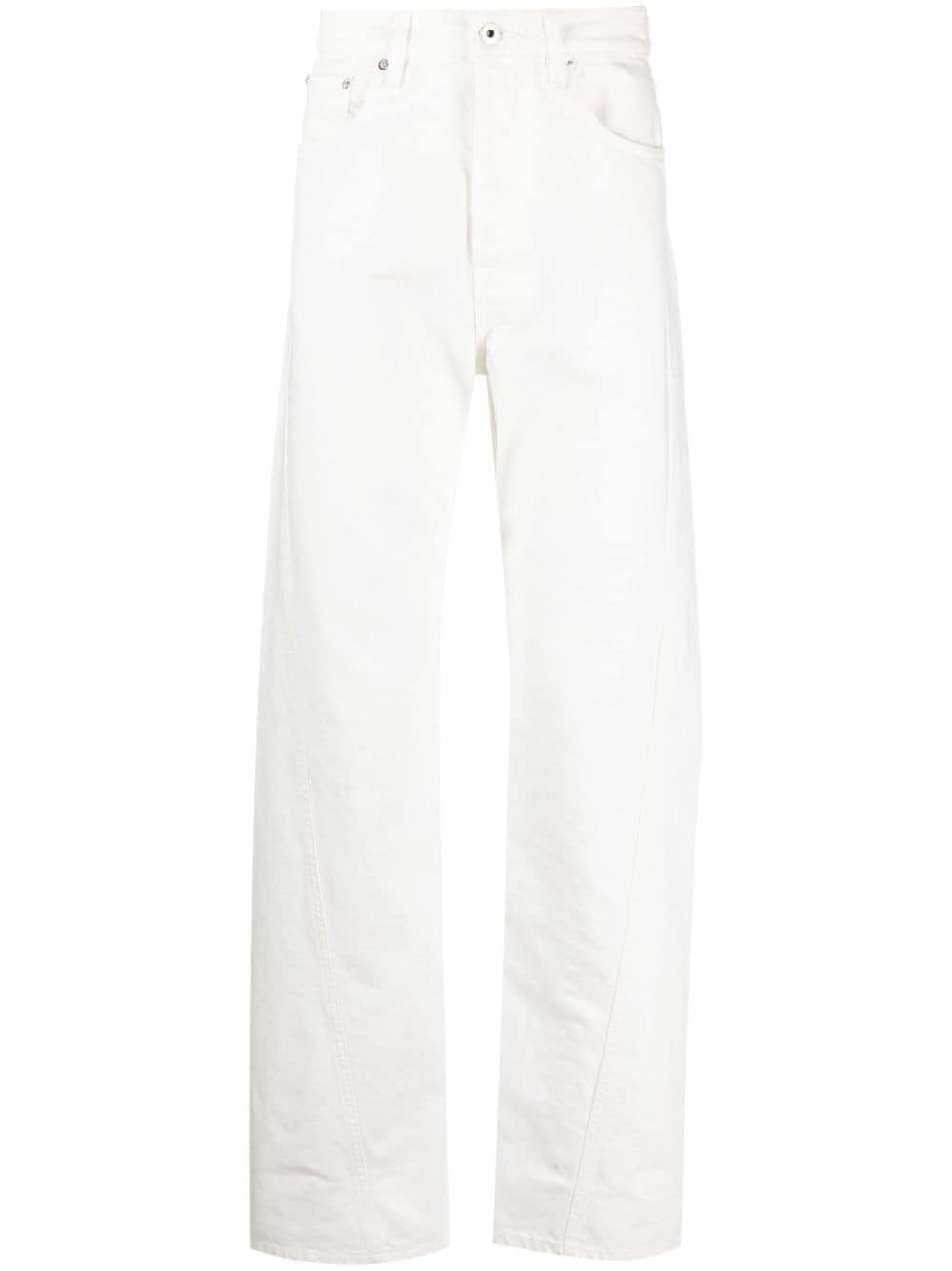 Lanvin Regular Fit 5-Pocket Pants Optic White at CareOfCarl.com