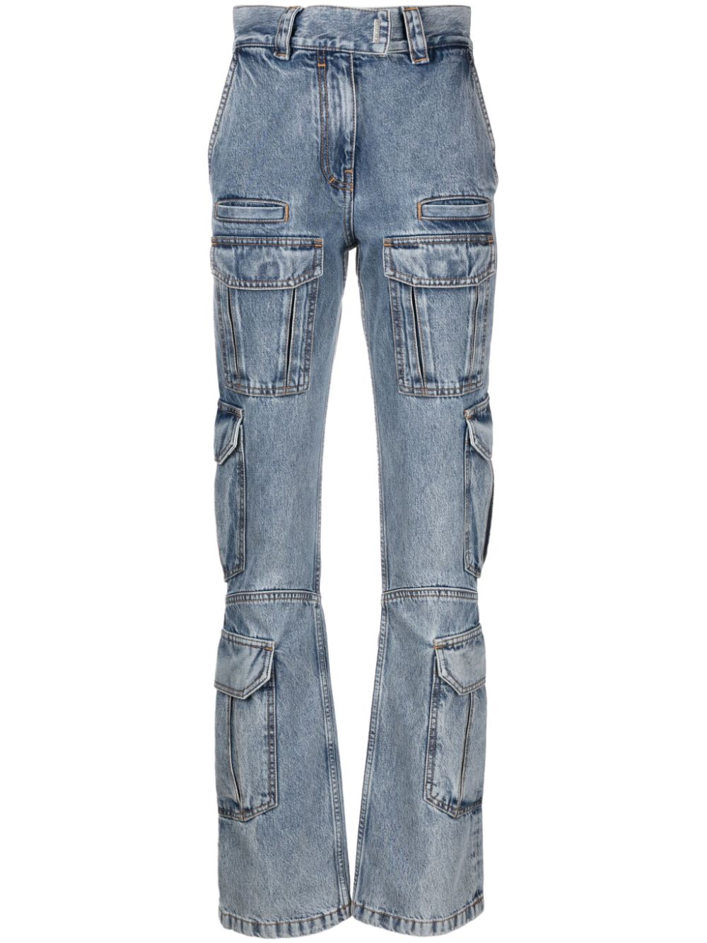 Givenchy Women's Cargo Denim Cotton Jeans