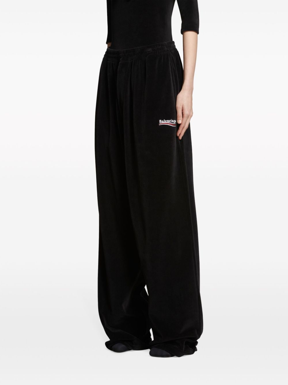 Balenciaga Women's Logo Embroidered Track Pants