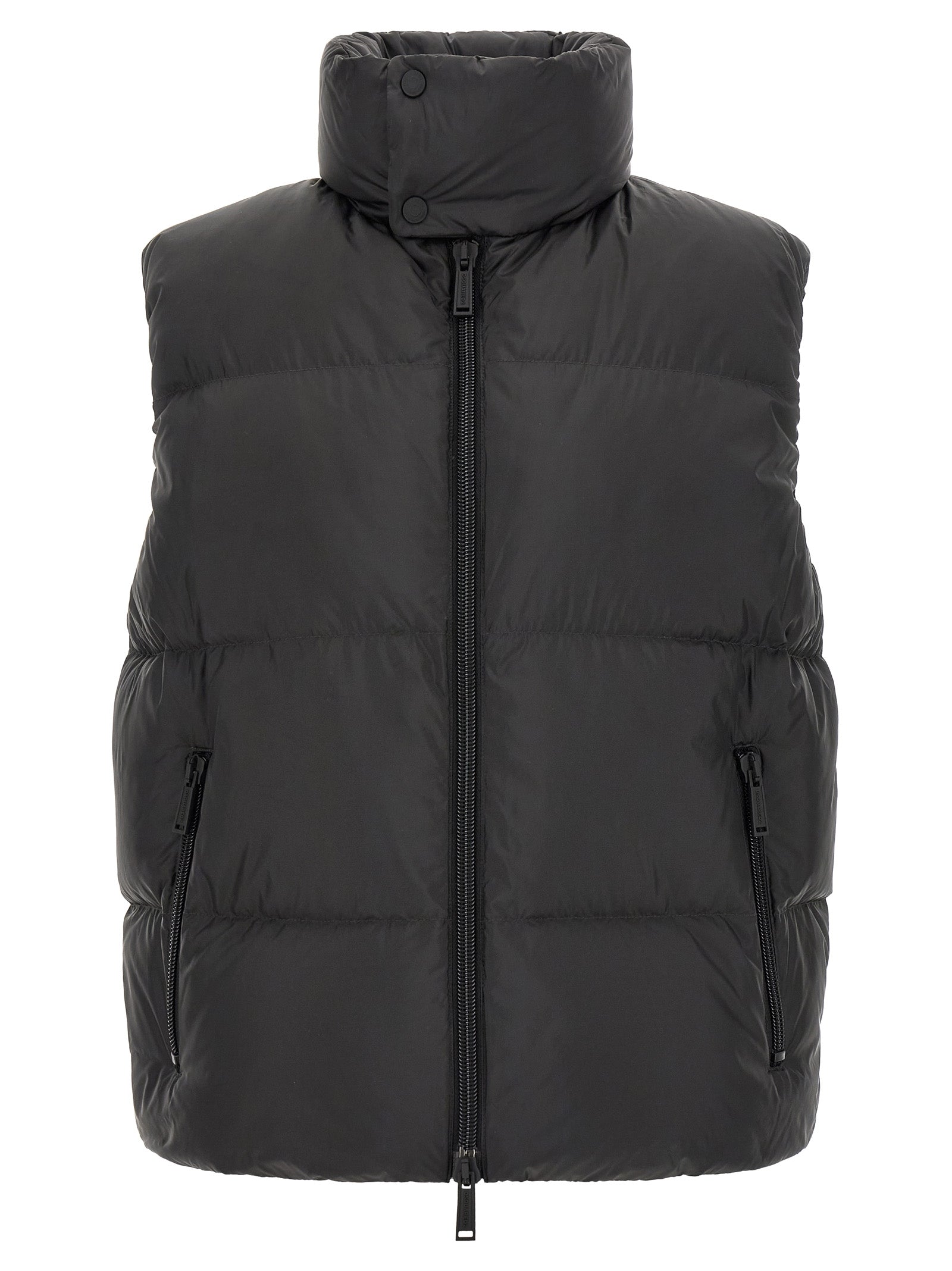 Dsquared² Black Polyester Sleeveless Men's Jacket