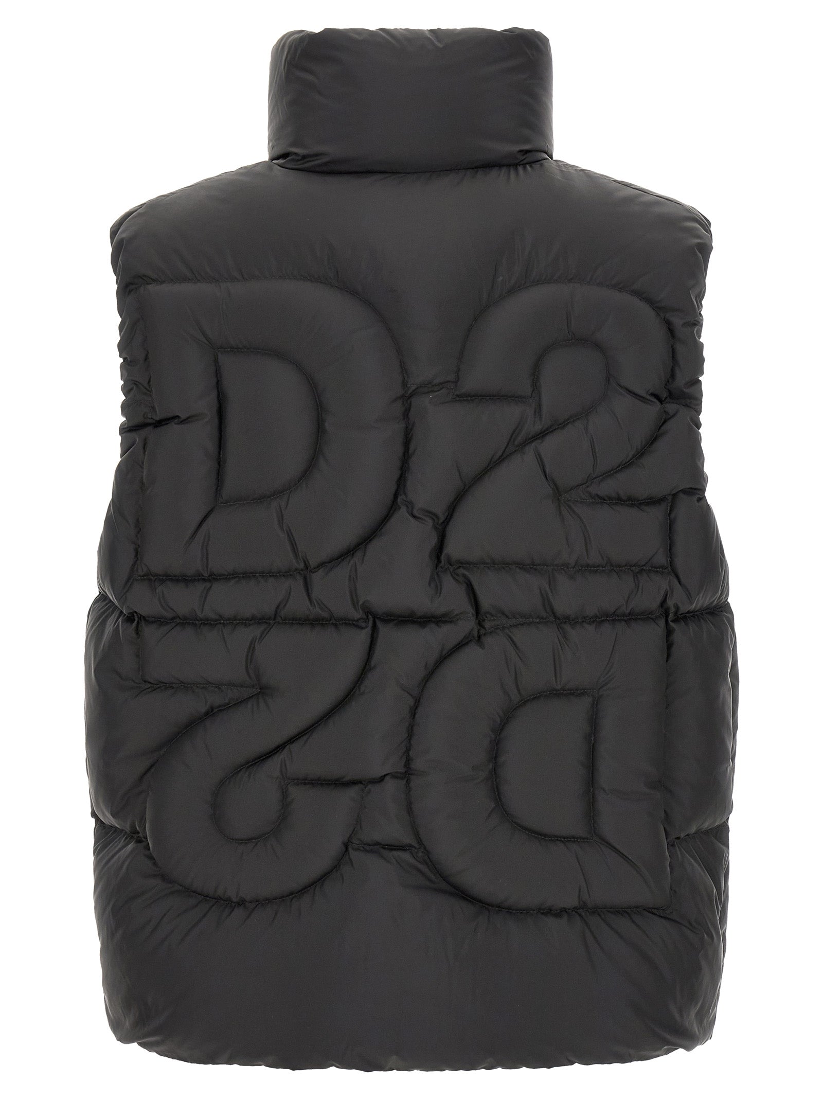 Dsquared² Black Polyester Sleeveless Men's Jacket