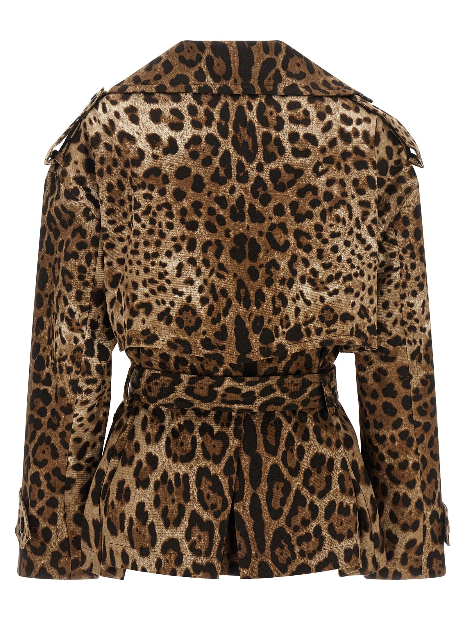 Dolce & Gabbana Brown Cotton Women's Coat