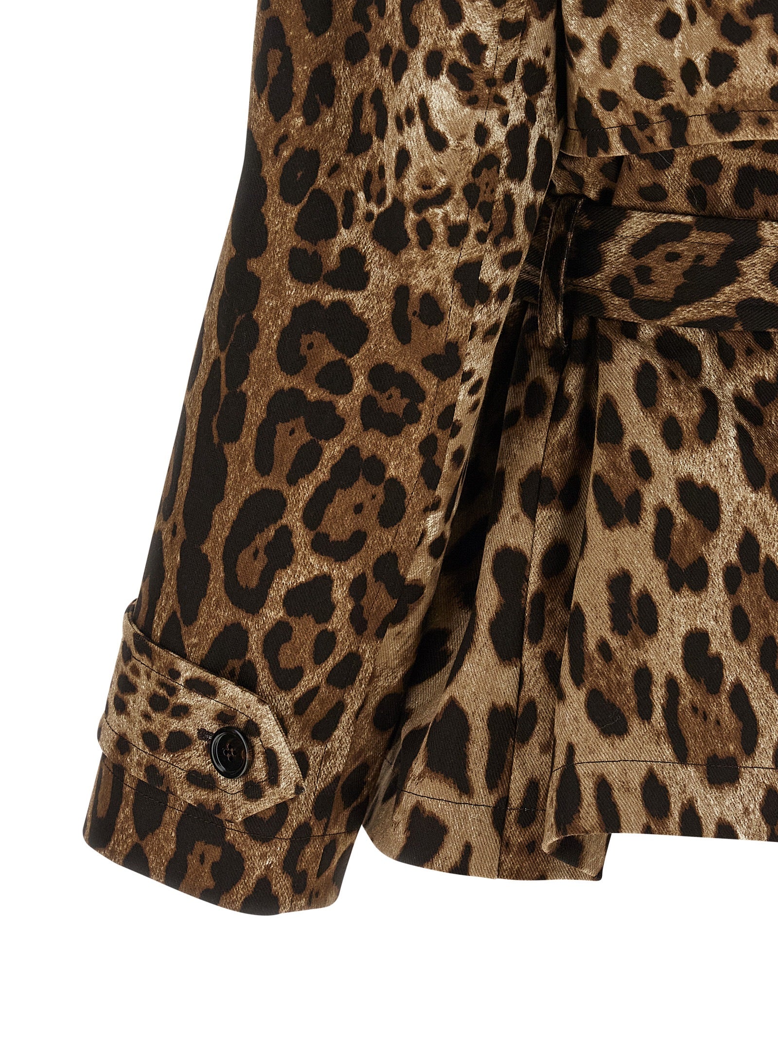 Dolce & Gabbana Brown Cotton Women's Coat