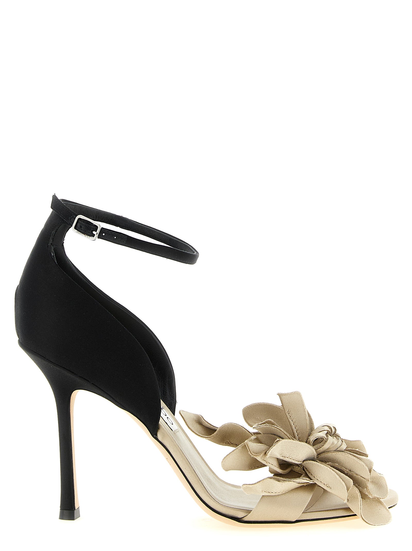 Jimmy Choo Multicolor Tencel Stiletto Heel Women's Sandals