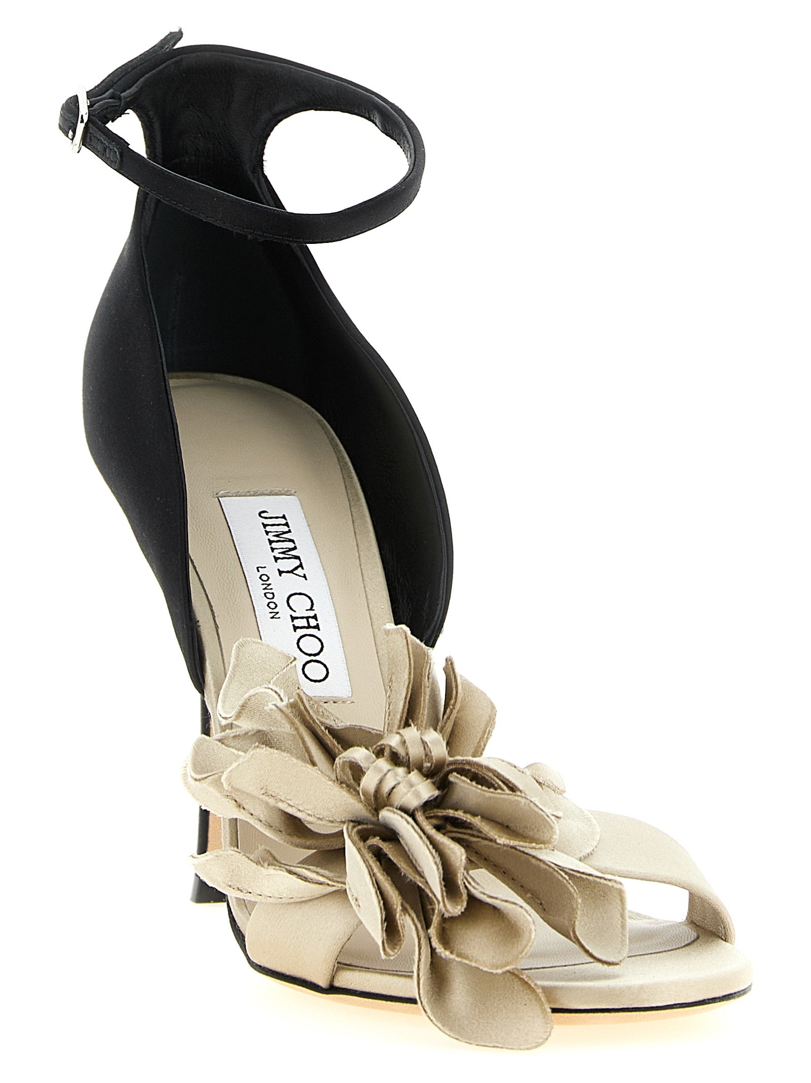 Jimmy Choo Multicolor Tencel Stiletto Heel Women's Sandals