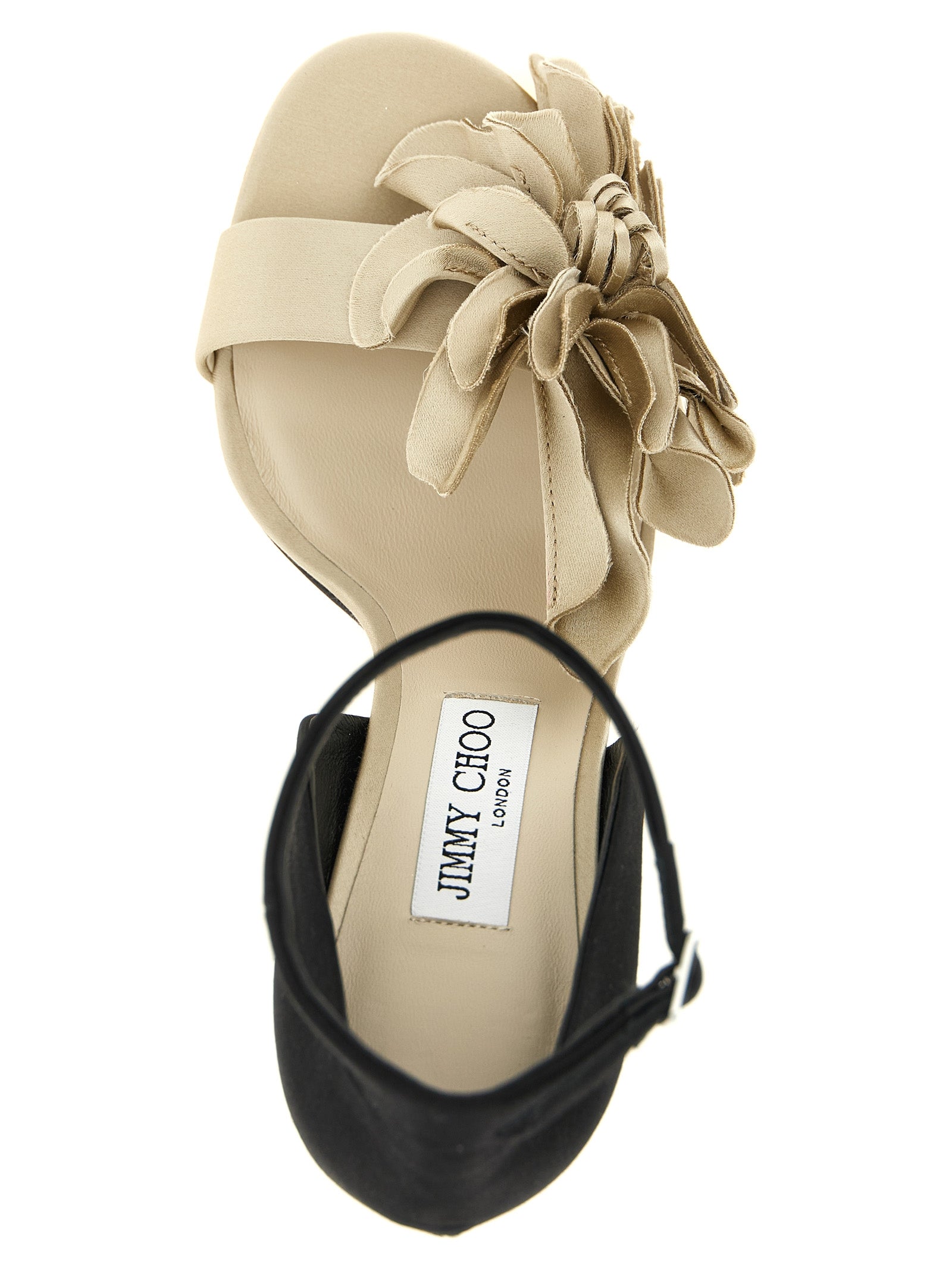 Jimmy Choo Multicolor Tencel Stiletto Heel Women's Sandals