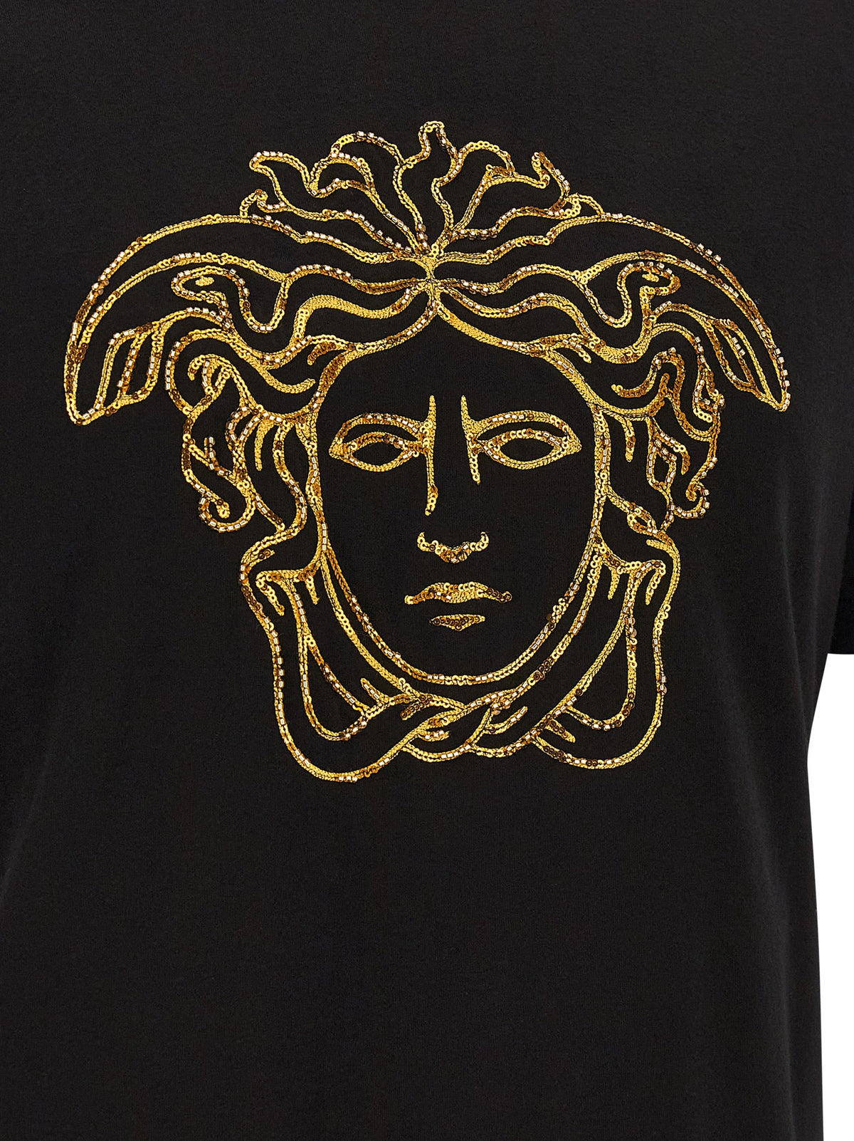 Versace Black Cotton Men's T-Shirt