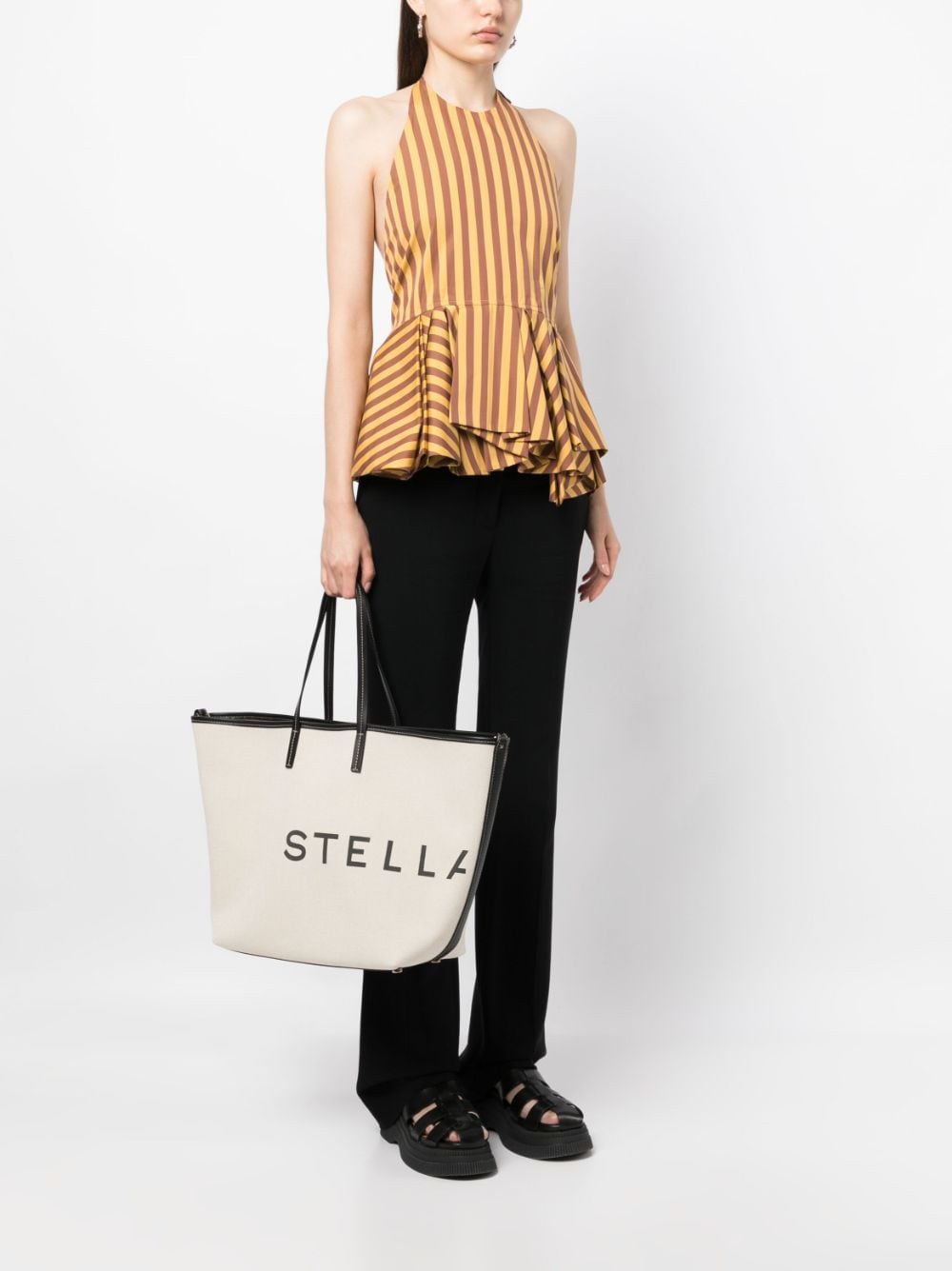 Stella Mccartney Women's Logo Canvas Tote Bag