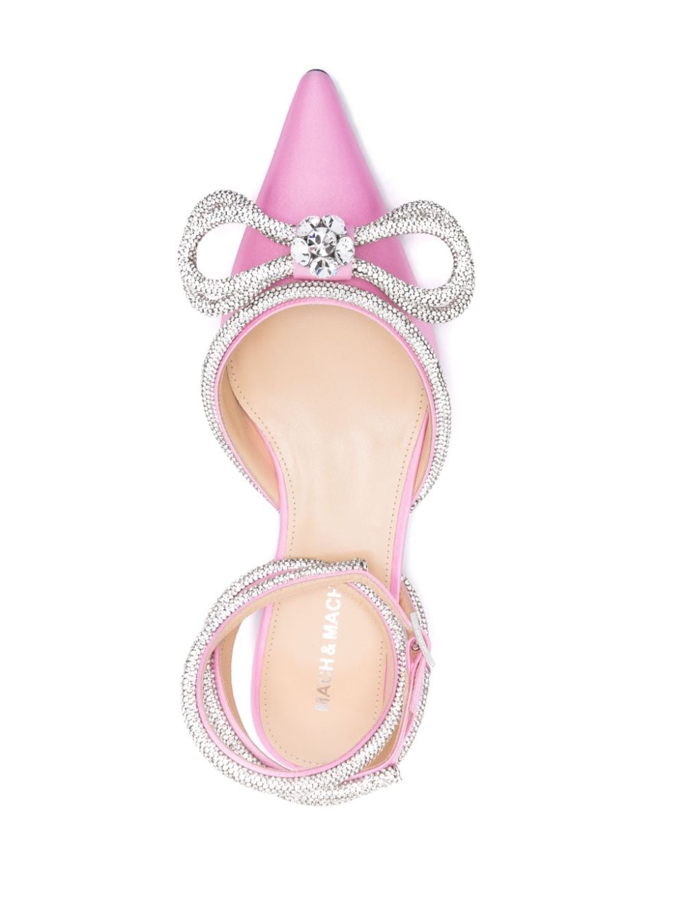 Mach & Mach Pre Women's Double Bow Satin Flats