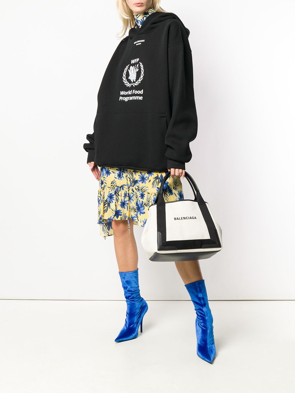 Balenciaga Women's Canvas Tote With Removable Pouch