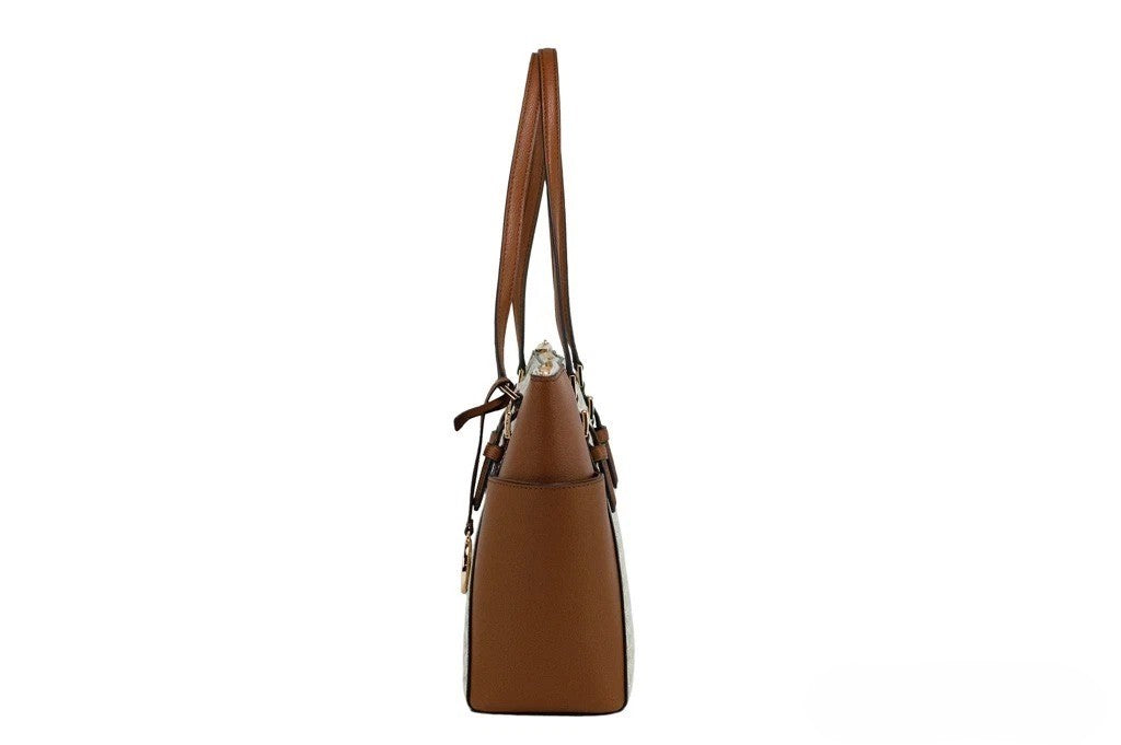 Michael Kors Michael Kors Michael Kors Women Leather Shoulder Tote Bag Purse Handbag+Double Zipper Women's Wallet