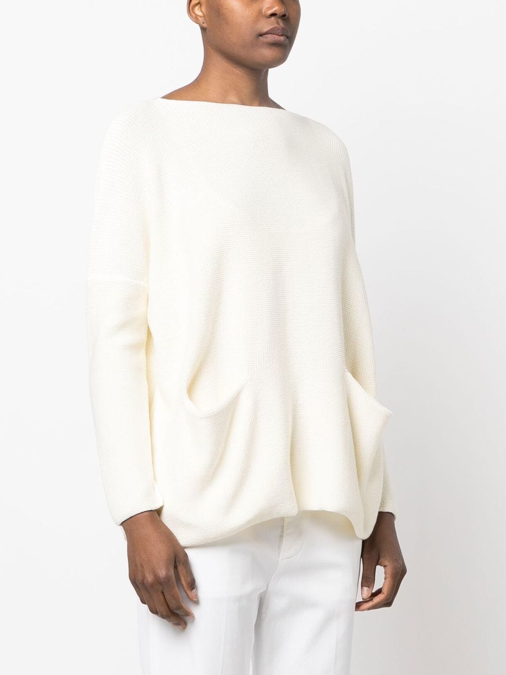Daniela Gregis Women's Cotton Boat Neck Sweater