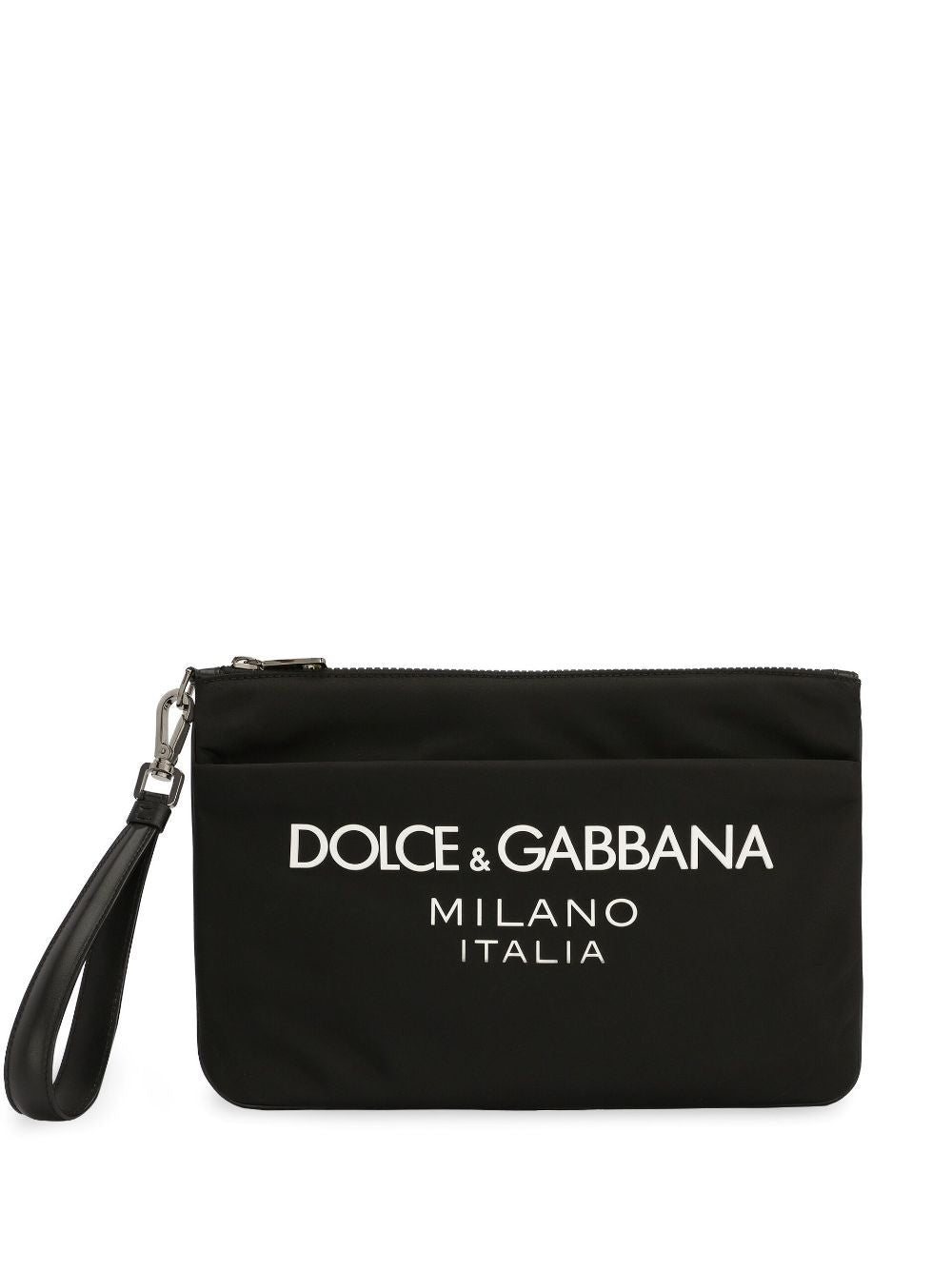 Dolce & Gabbana Men's Nylon Pouch With Rubberized Logo