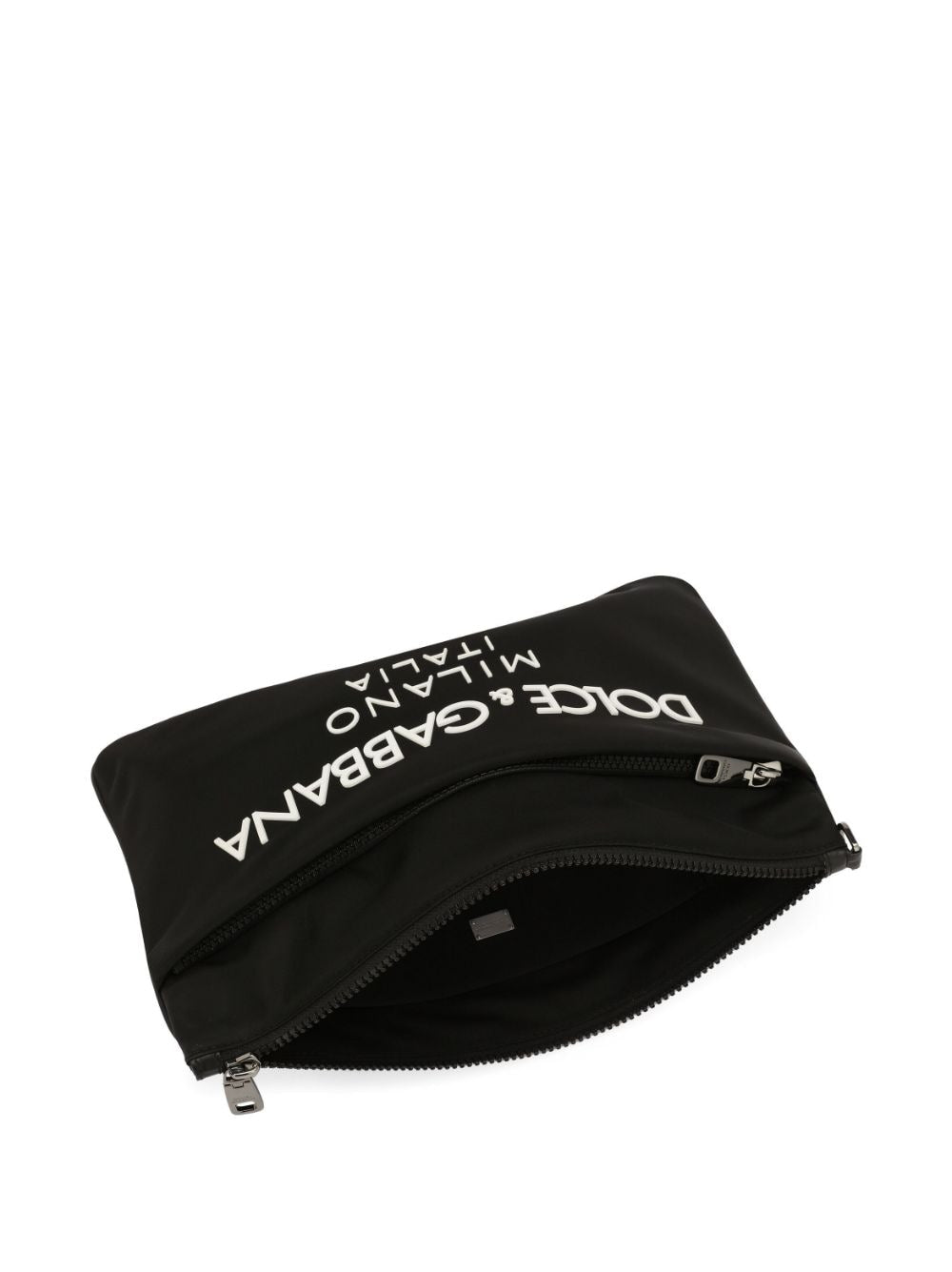 Dolce & Gabbana Men's Nylon Pouch With Rubberized Logo