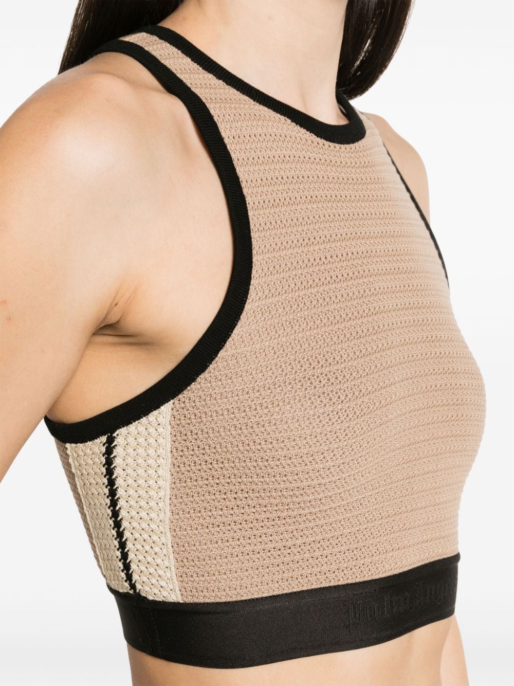Palm Angels Women's Knitted Cropped Top