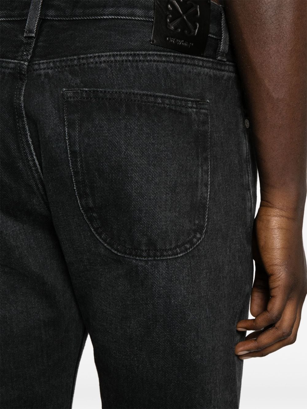 Off White Men's Jeans Black