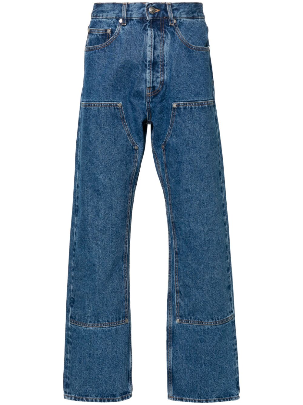 Palm Angels Men's Monogram Denim Jeans