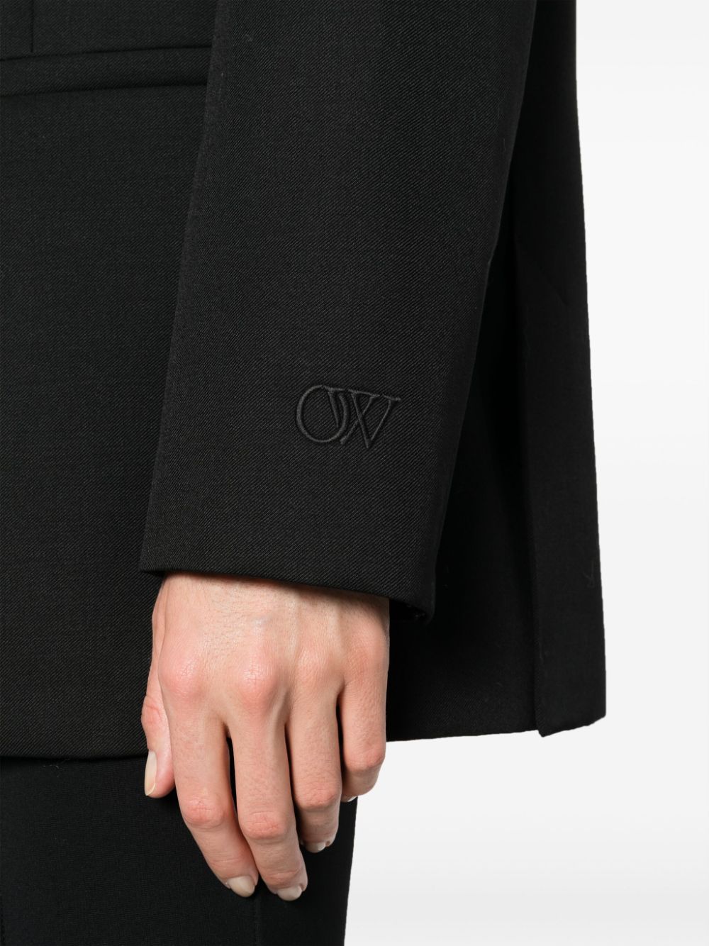 Off White Women's Single-Breasted Virgin-Wool Blazer