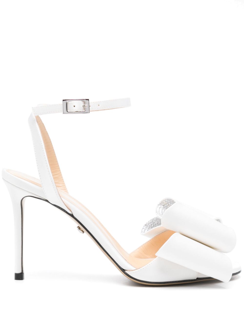 Mach & Mach Pre Women's Le Cadeau'' Round Toe Satin Sandals