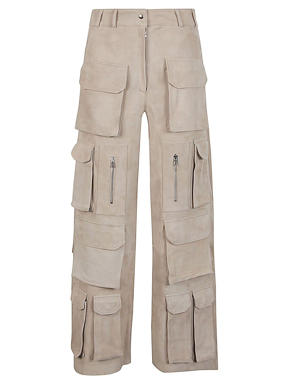 Fermas.Club Women's Suede Cargo Trousers