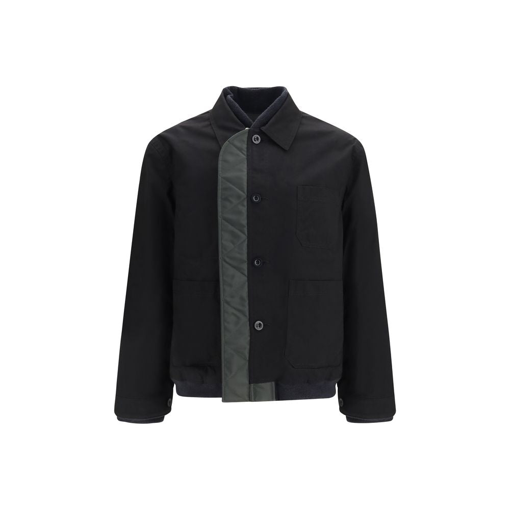 Sacai Black Nylon Men's Bomber