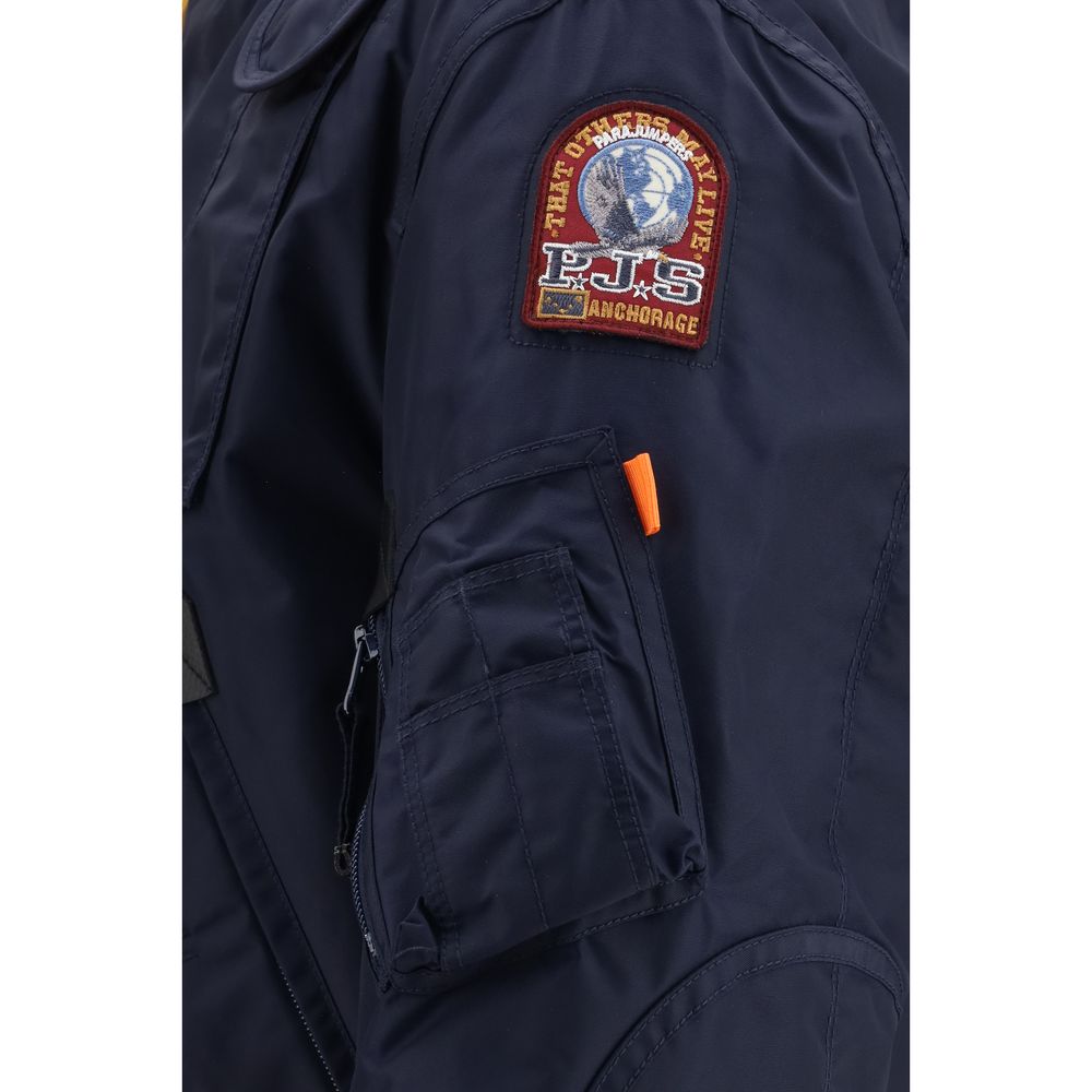 Parajumpers Blue Polyamide Men's Bomber
