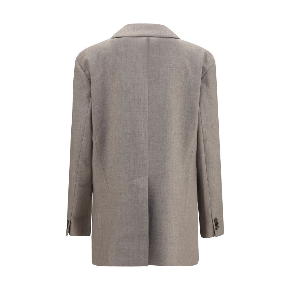 P.A.R.O.S.H. Beige Wool Oves Aries Women's Blazer