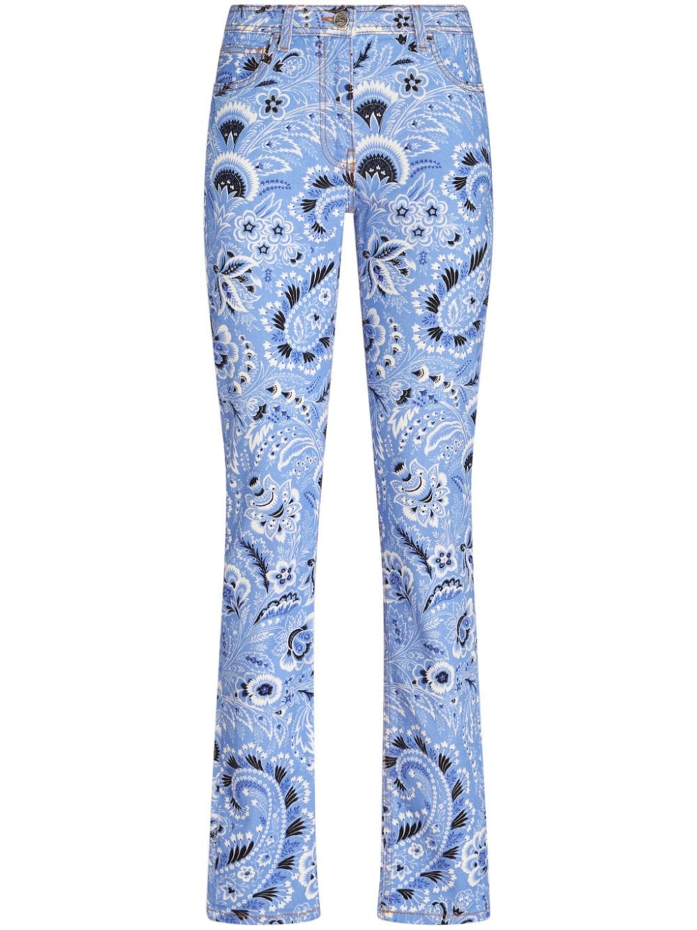 Etro Women's Bandana-Print Skinny Jeans