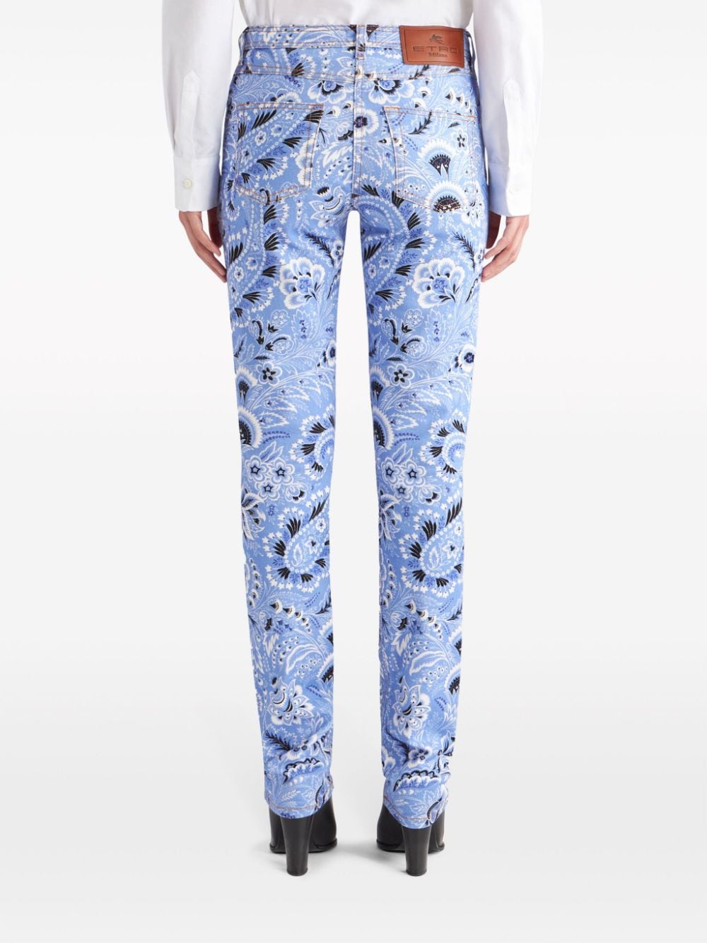 Etro Women's Bandana-Print Skinny Jeans