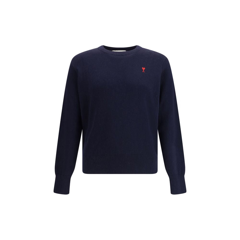 Ami Paris Blue Wool Oves Aries Men's Sweatshirt