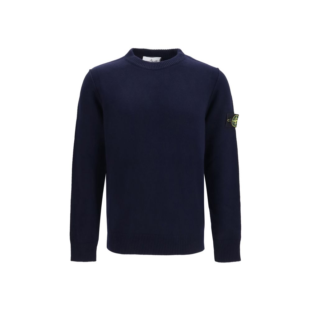 Stone Island Black Cotton Men's Sweatshirt