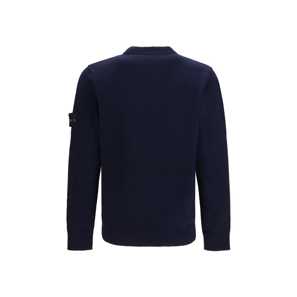 Stone Island Black Cotton Men's Sweatshirt
