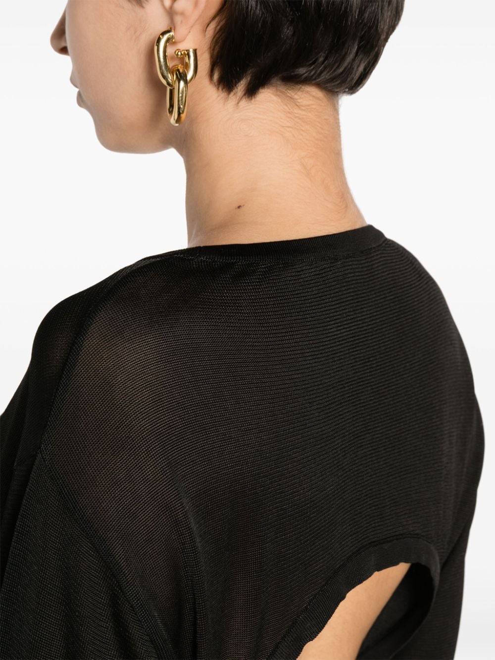 Saint Laurent Women's Open-Back Knitted Dress