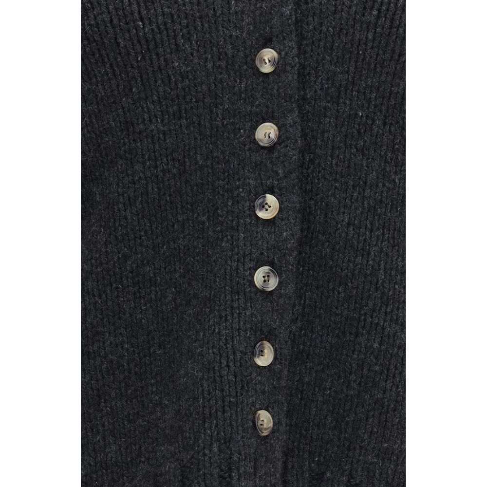 Khaite Gray Cashmere Women's Cardigan