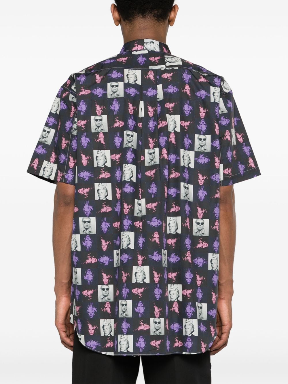 Comme Des Garcons Men's Andy Warhol Print Shirt