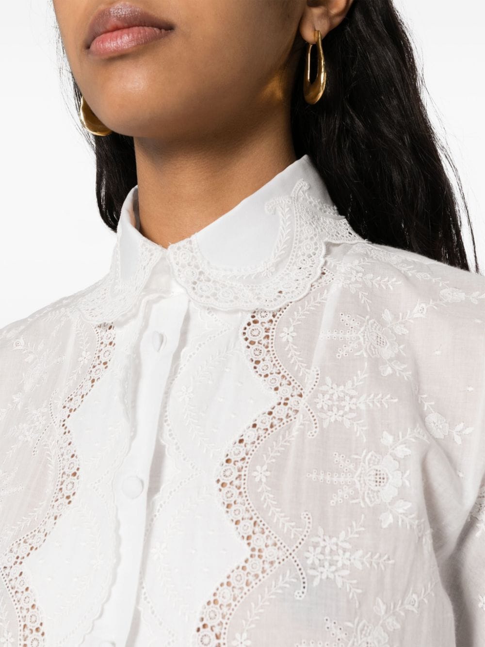 Ermanno Scervino Women's Embroidered Shirt Dress