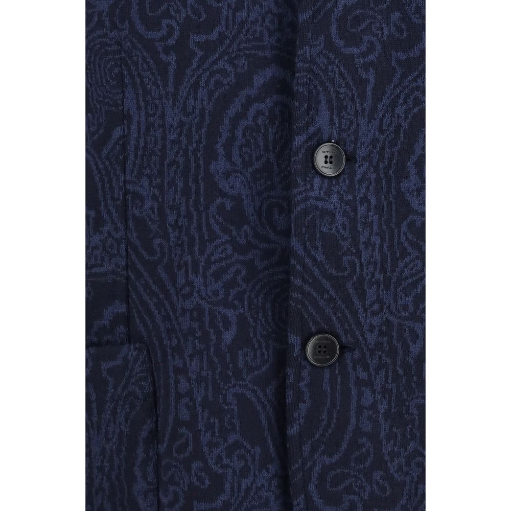 Etro Blue Wool Oves Aries Men's Jacket
