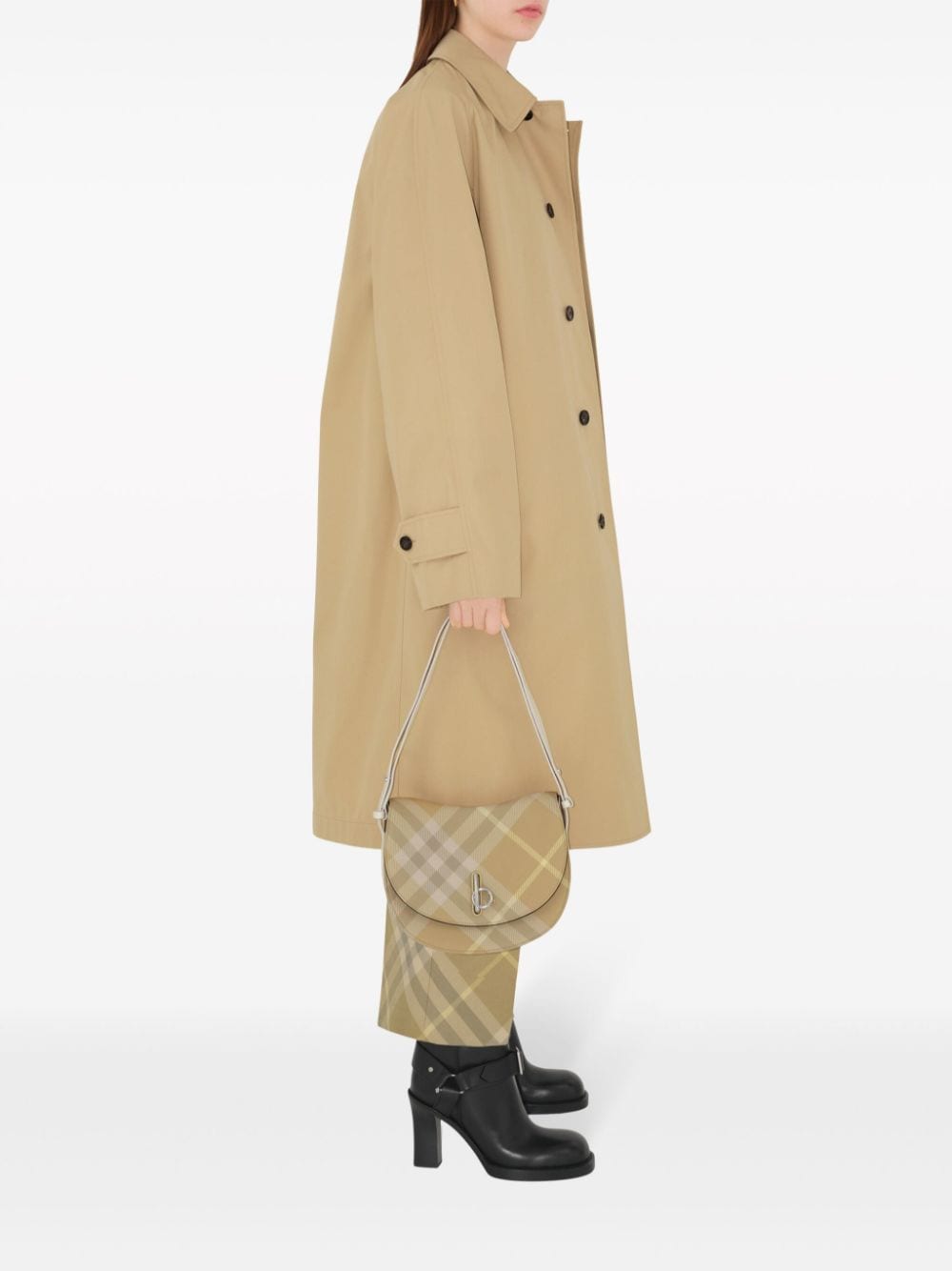 Burberry Women's Check-Print Tailored Wool Trousers
