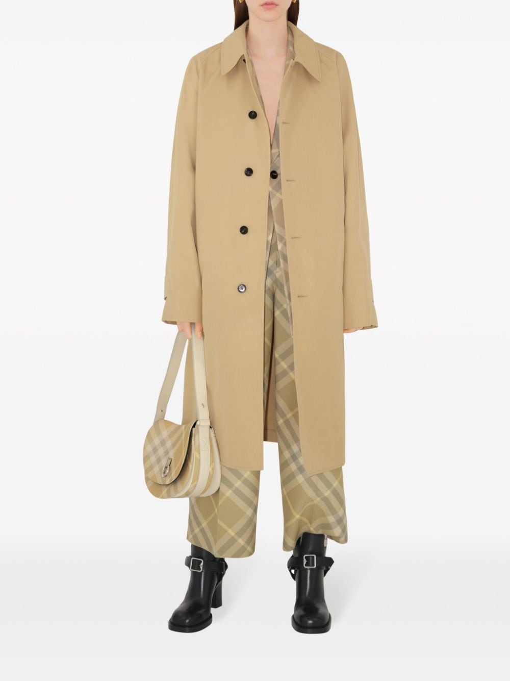 Burberry Women's Check-Print Tailored Wool Trousers