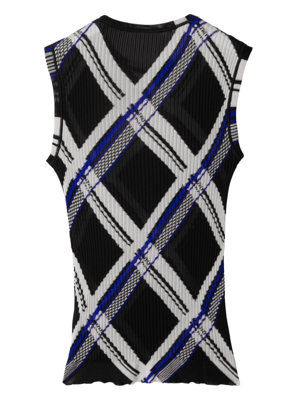 Burberry Men's Checked Silk Top