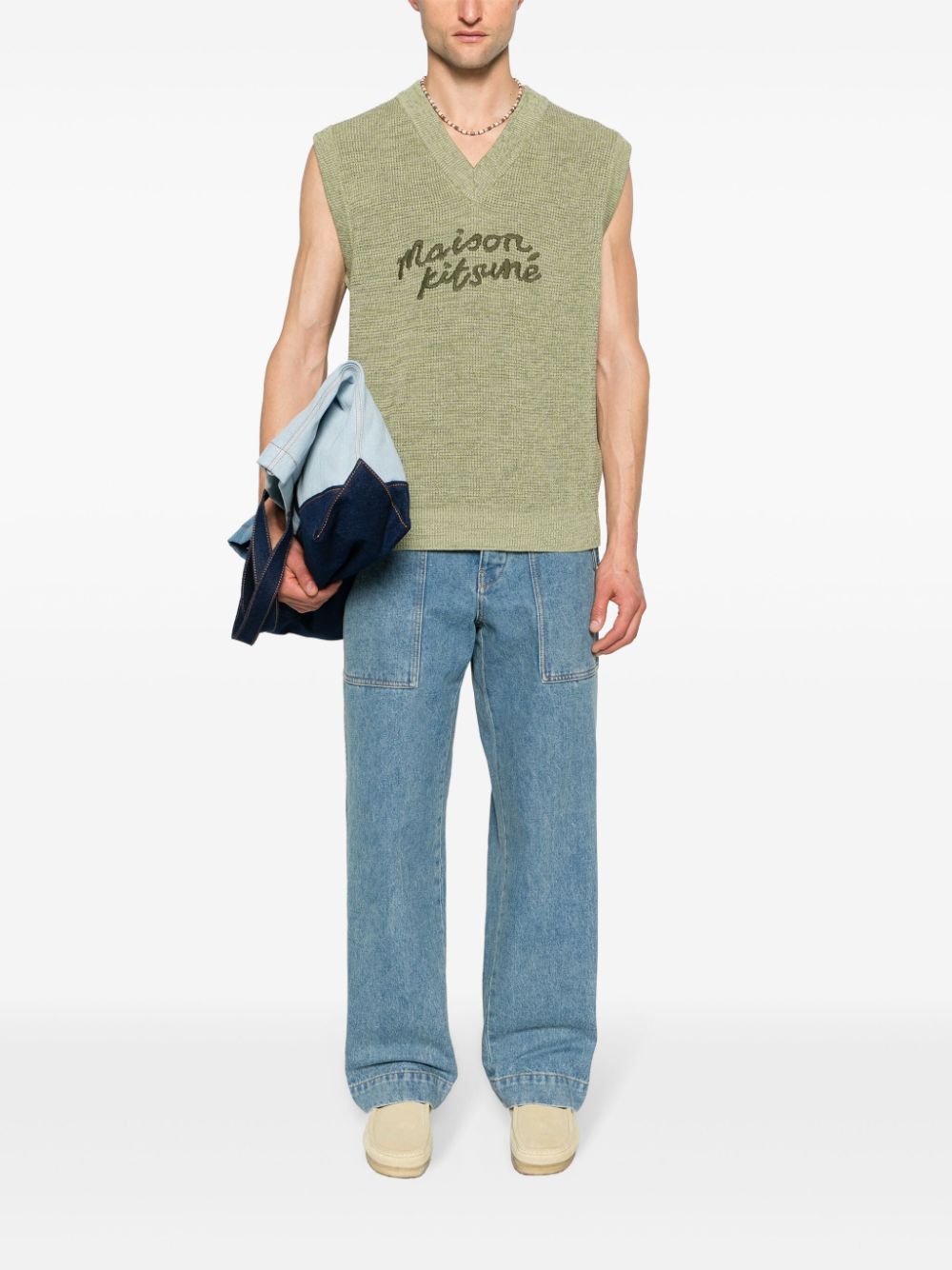 Maison Kitsuné Men's Chillax Fox Cotton Hoodie