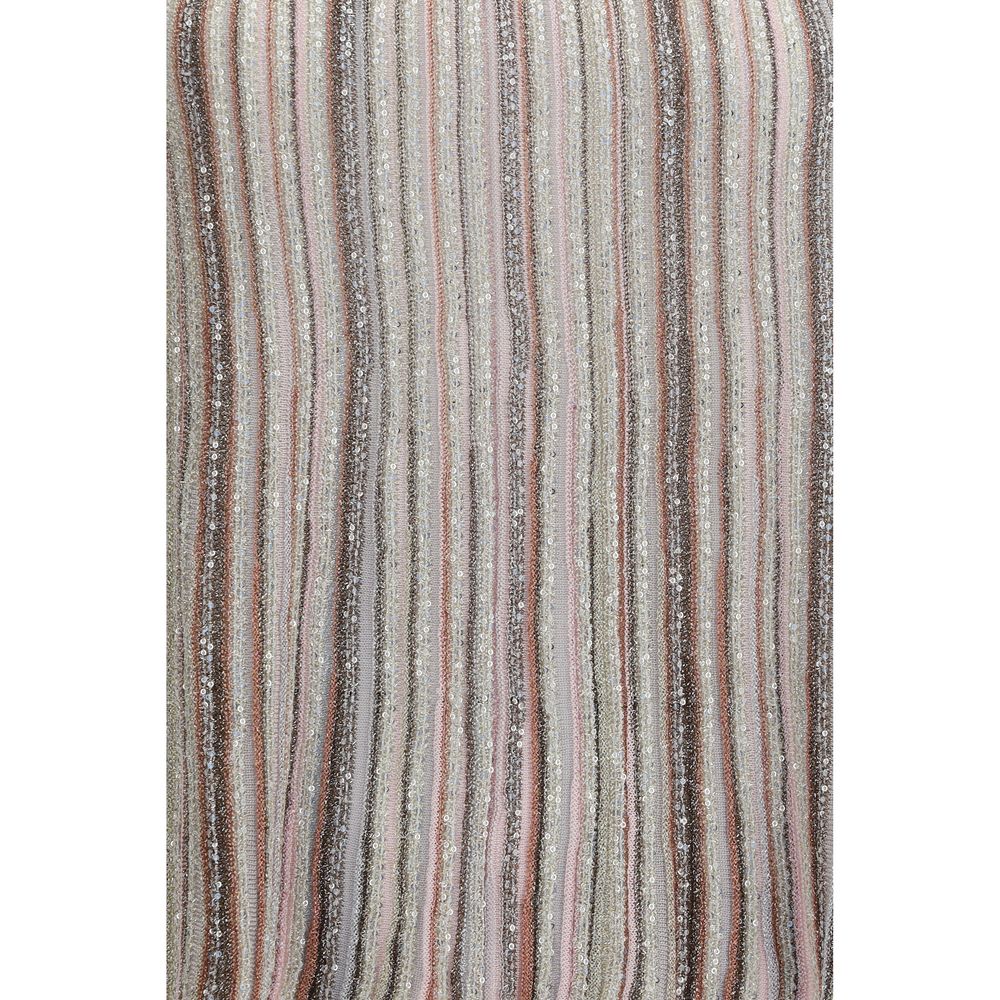 Missoni Multicolor Rayon Sleeveles Women's T-Shirt