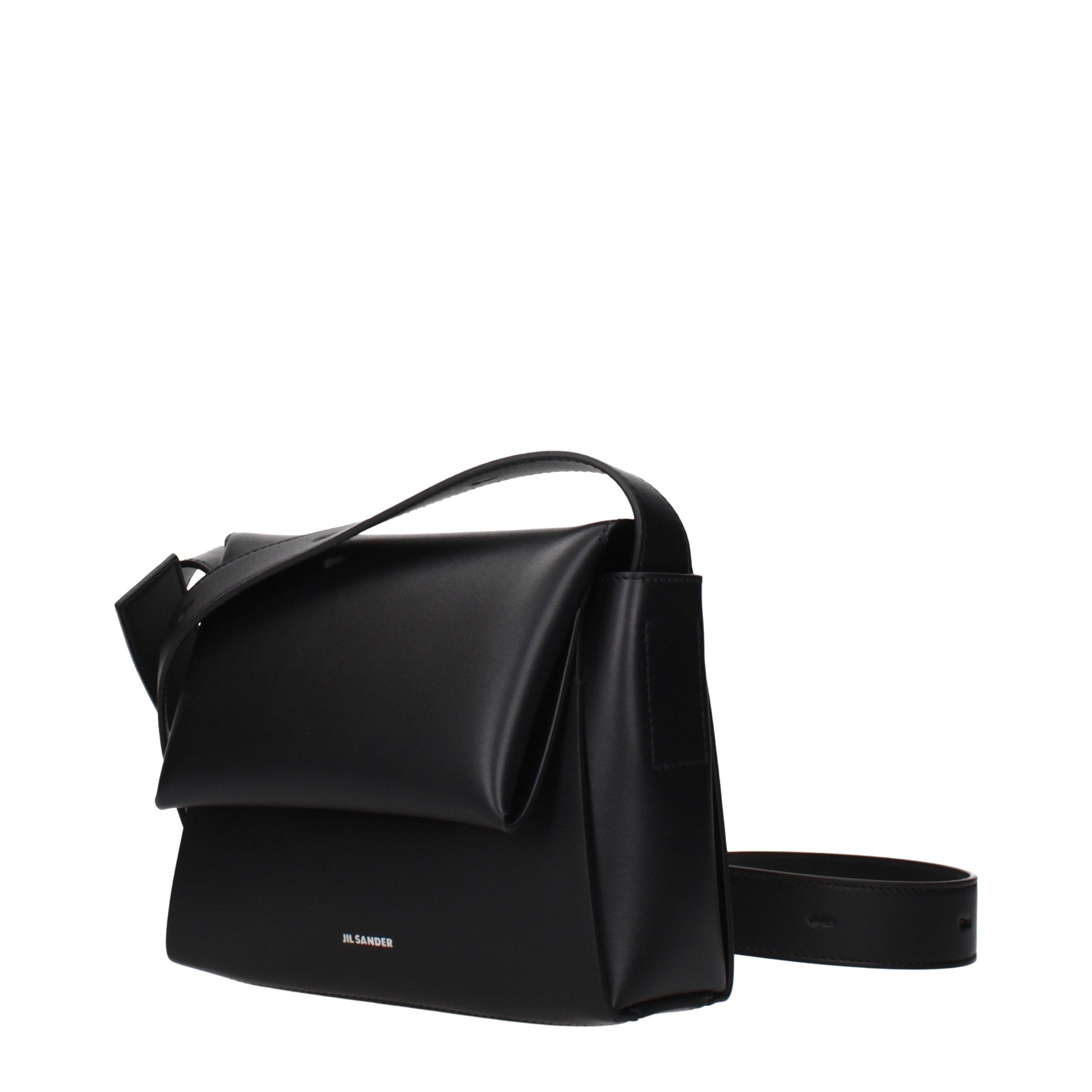 Jil Sander Black Leather Crossbody Women's Bag